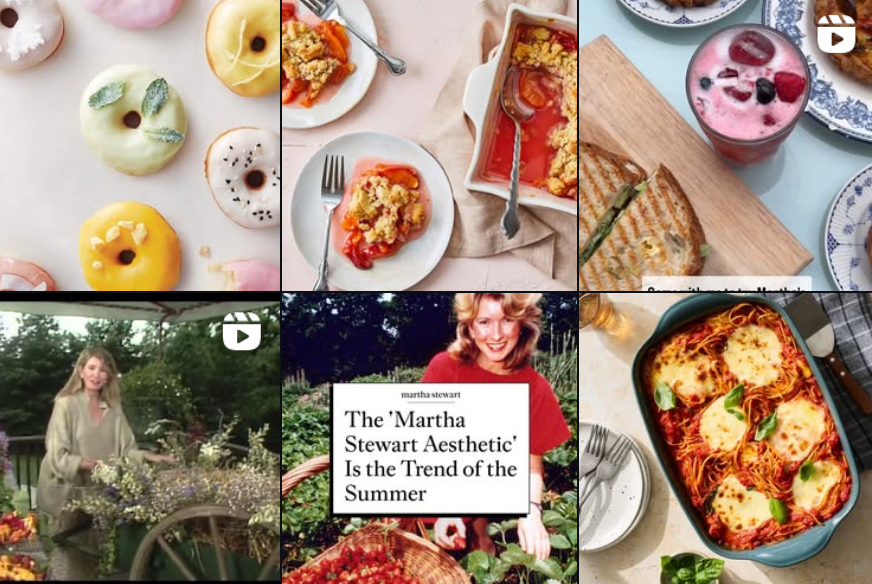 Martha Stewarts Instagram Page